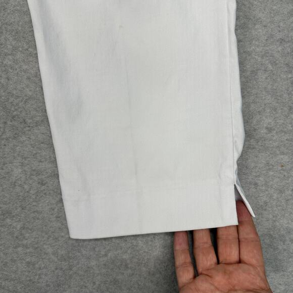 Counterparts Pull-On Mid Rise Slim Leg Dress Pants Womens 18 White Luxe Stretch - Picture 5 of 15